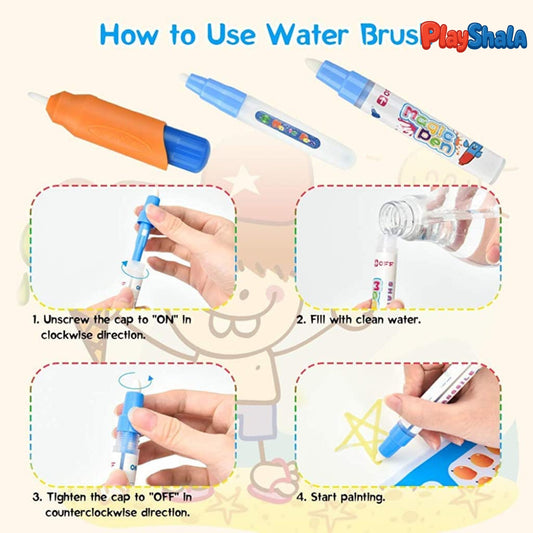 Playshala Water Doodle Mat | Mess-free Creative Learning Toy for Kids