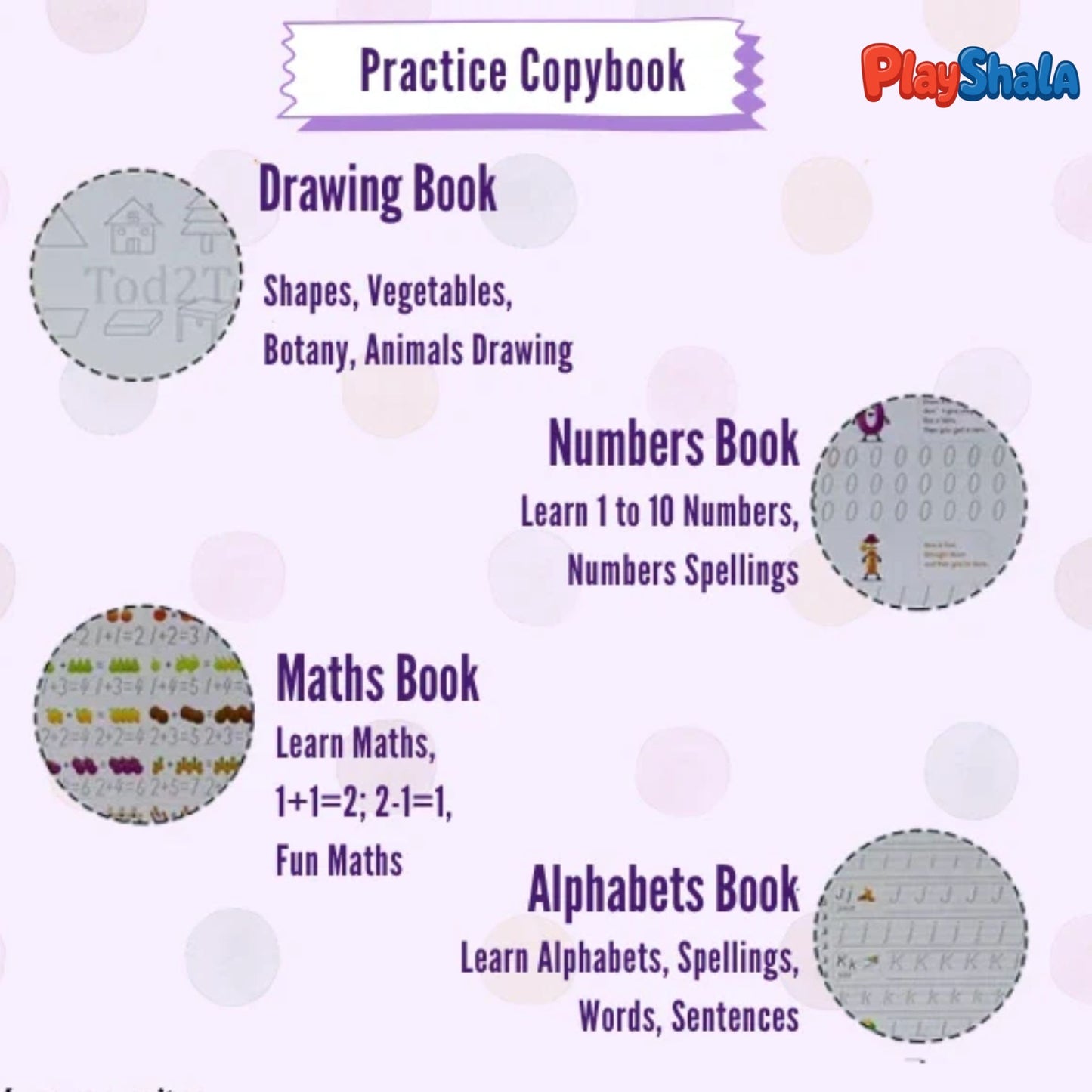 Playshala Magical Self-Erasing Practice Book