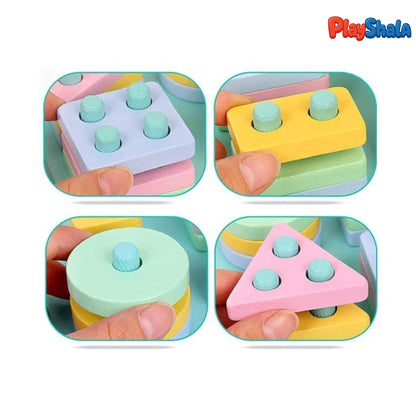 Playshala Colourful Wooden Blocks
