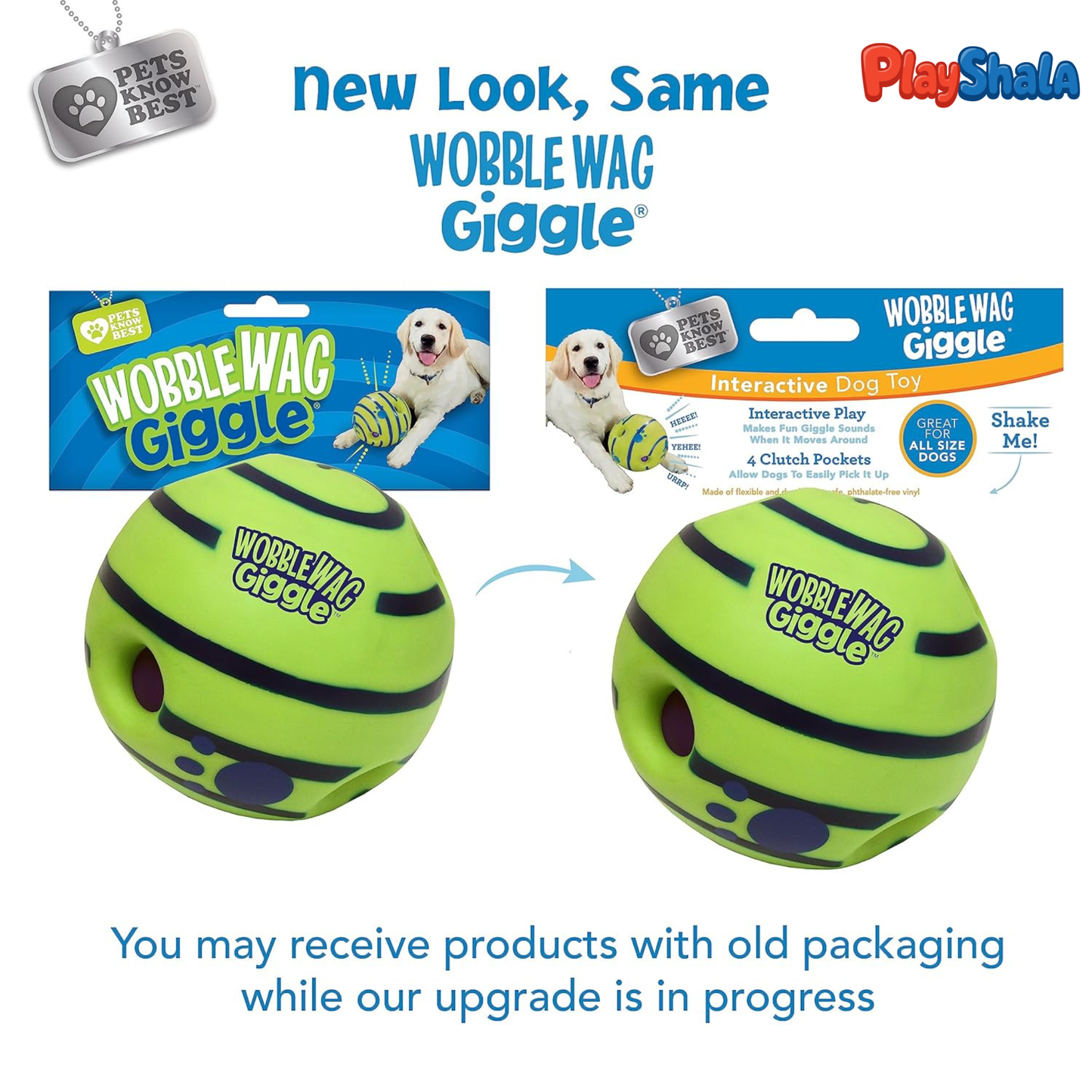 PlayShala Wobble Wag Giggle Ball