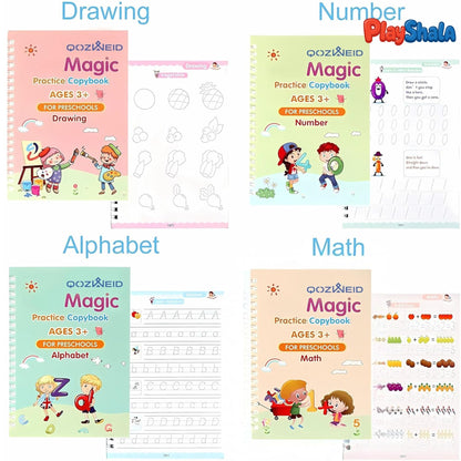 Playshala Magical Self-Erasing Practice Book