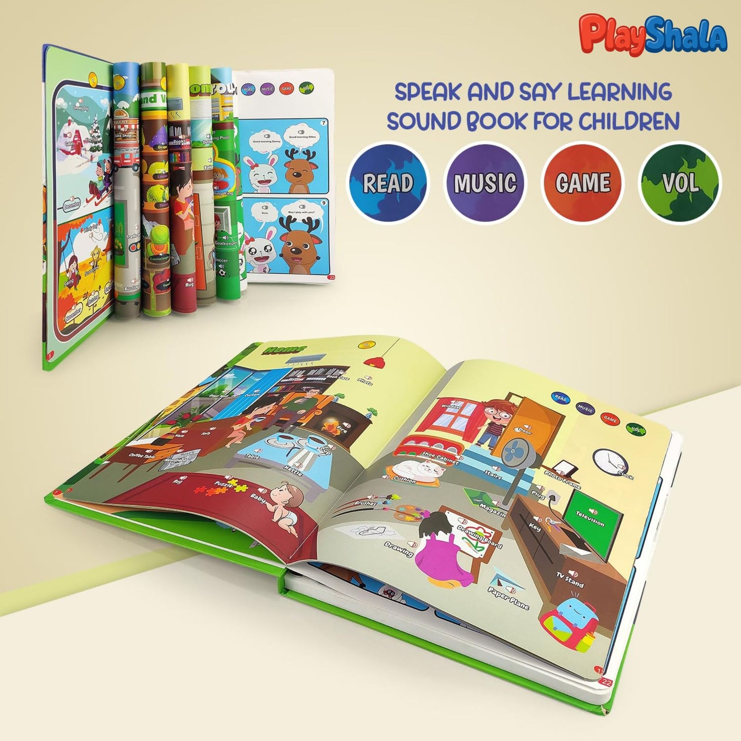 Playshala Musicalplay Learn&Play Intelligence Sound Book