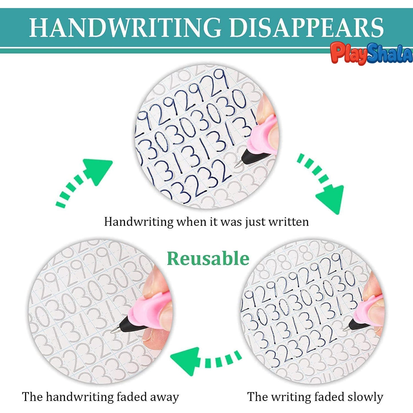 Playshala Magical Self-Erasing Practice Book
