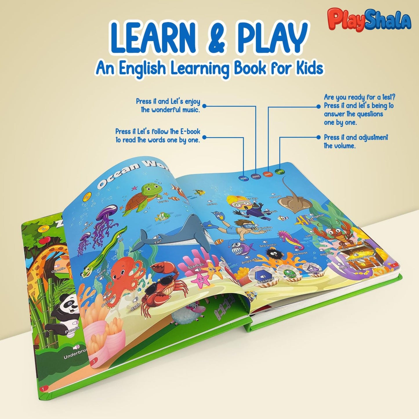 Playshala Musicalplay Learn&Play Intelligence Sound Book