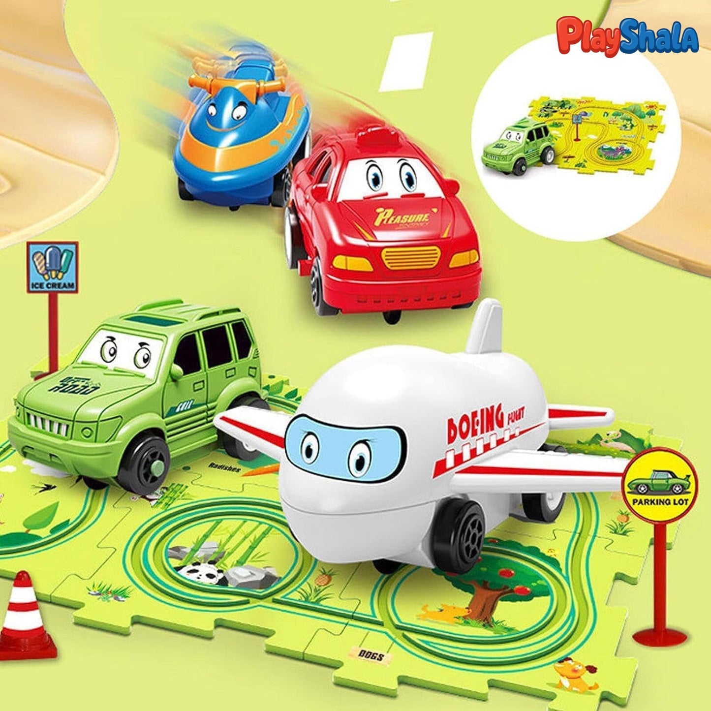 Playshala Buildplay Puzzle Motorised Train Set