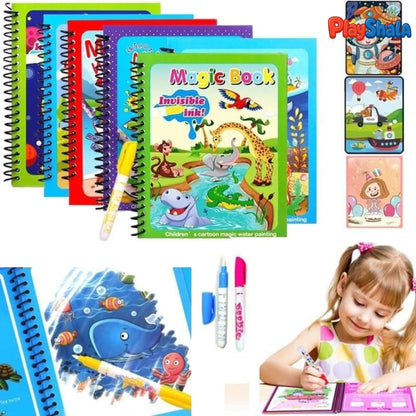 Playshala WaterPlay Magical Colouring Book (Pack of 4)