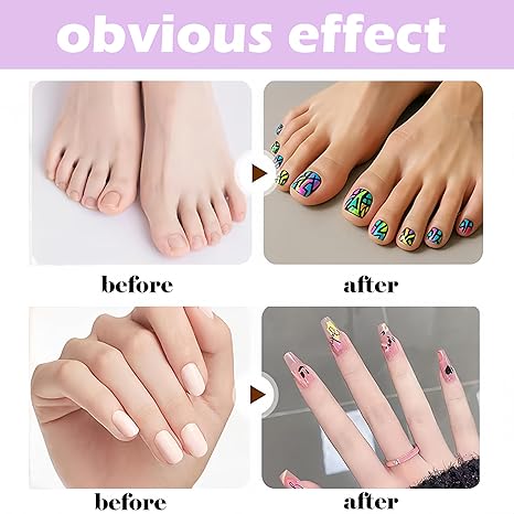 Playshala Nail Art Markers for Gel Nails, DIY 3D Nail Art Pens
