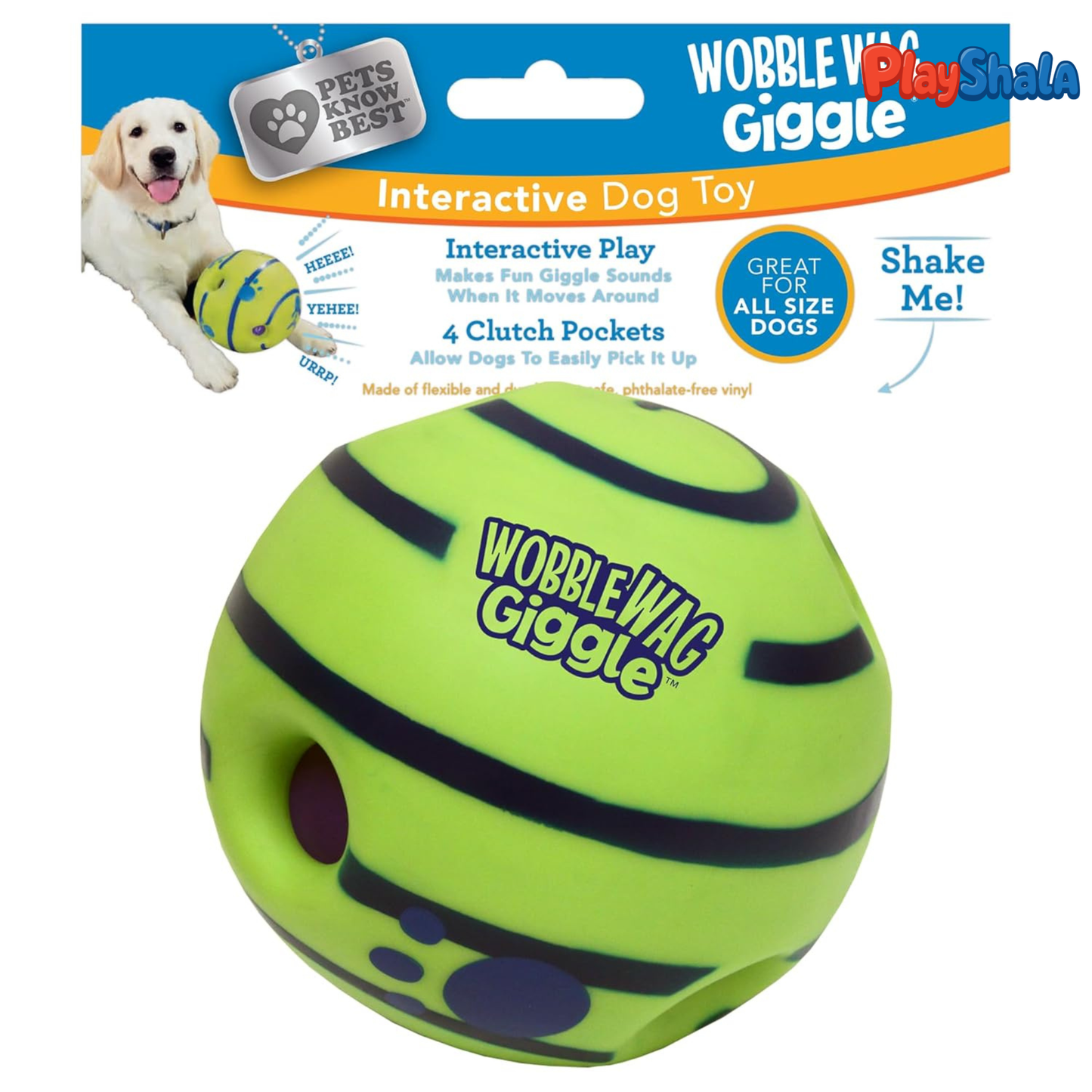 PlayShala Wobble Wag Giggle Ball