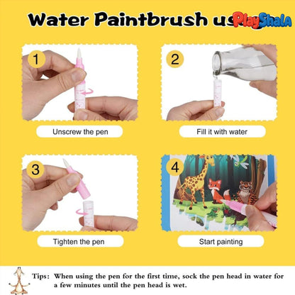 Playshala WaterPlay Magical Colouring Book (Pack of 4)