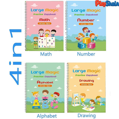 Playshala Magical Self-Erasing Practice Book