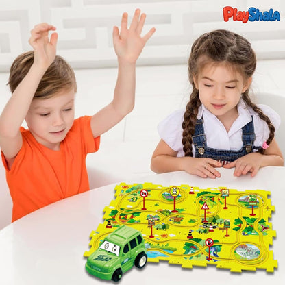 Playshala Buildplay Puzzle Motorised Train Set