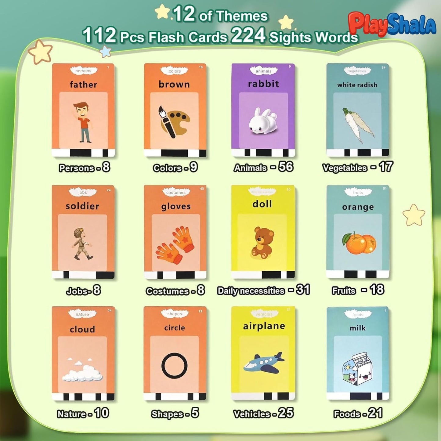 Playshala Talking Flash Cards (224 cards)