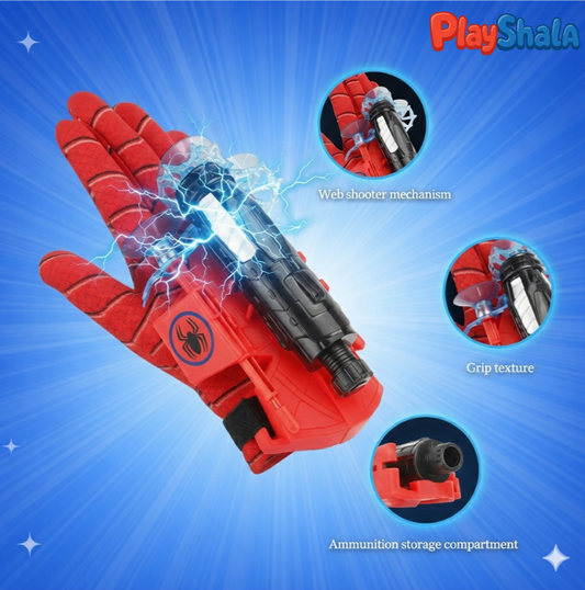 Playshala Spidey WebBlaster - Interactive Action-Packed Web Shooter for Little Superheroes