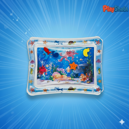 Playshala Sensory Water Mat Portable Tummy Time Play Mat for Infants