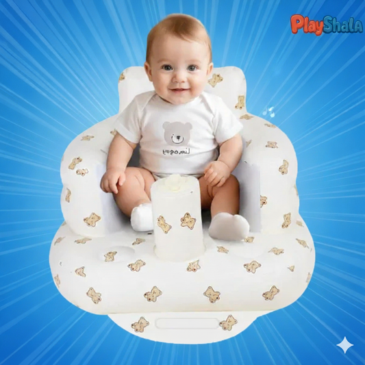 Playshala Inflatable Cuddly Soft and Premium Sofa for Infants