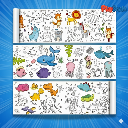 Playshala CreativePlay Endless Doodle Fun | 300 cm Roll for Imaginative Kids