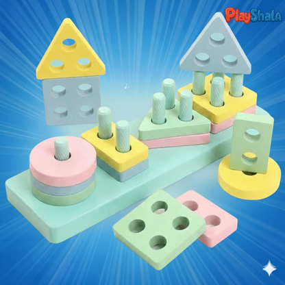 Playshala Colourful Wooden Blocks