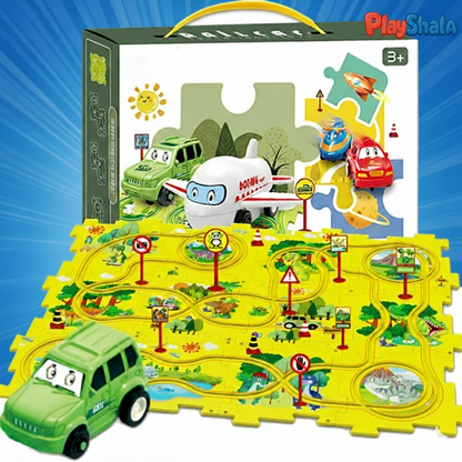 Playshala Buildplay Puzzle Motorised Train Set